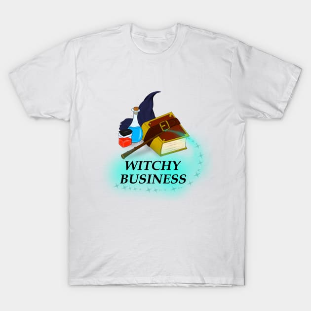 Witchy Business T-Shirt by DragonSymphony